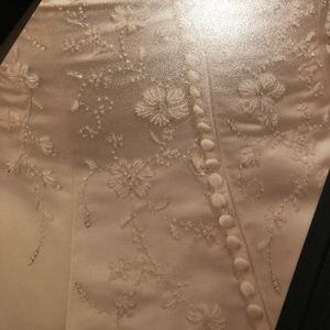 Beaded cathedral train demetrios wedding Dress